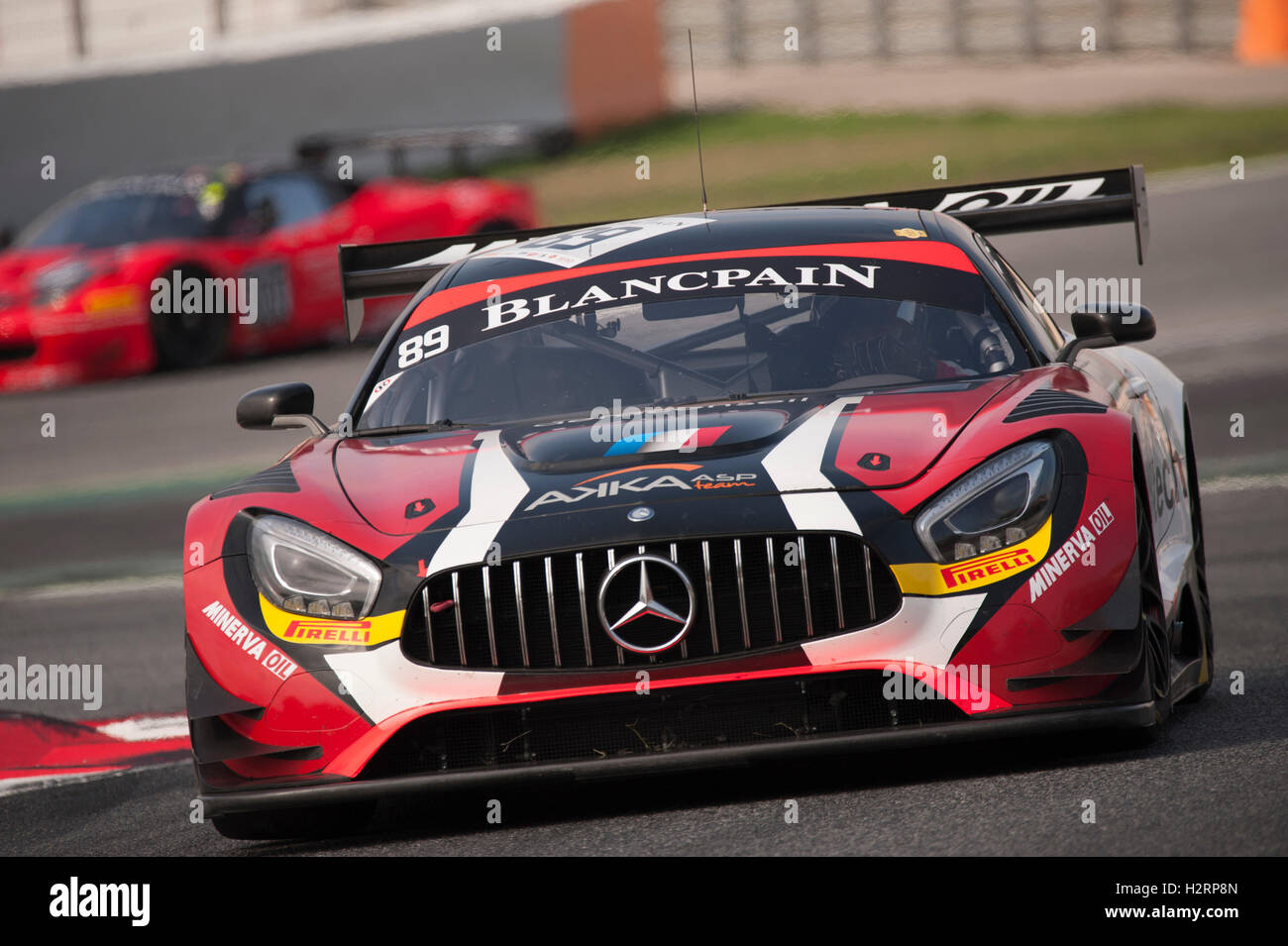 Barcelona Spain. 2nd October 2016. The Mercedes AMG GT3