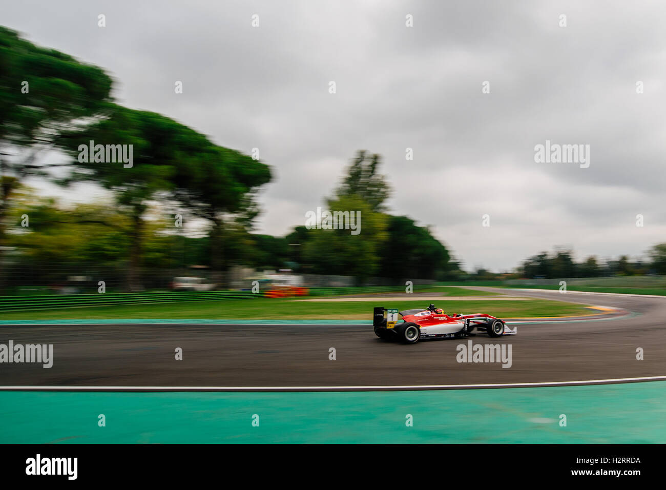 Imola, Italy. 02nd Oct, 2016. Prema Powerteam's driver Lance Stroll of Canada competes during Race 2 of FIA Formula 3 European Championship in Imola, Italy on October 2, 2016.  Credit:  Jure Makovec/Alamy Live News Stock Photo