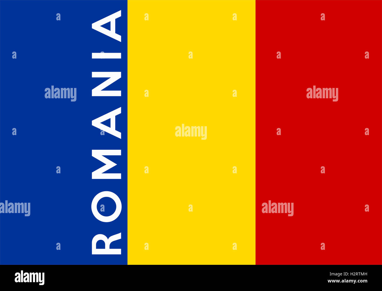 flag of Romania Stock Photo - Alamy