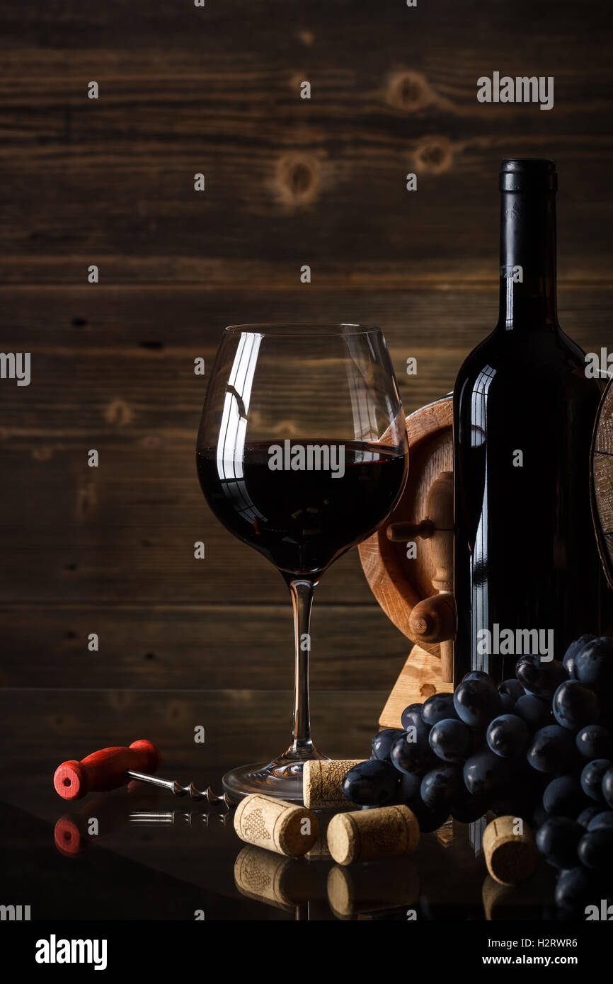 Still life with red wine Stock Photo - Alamy