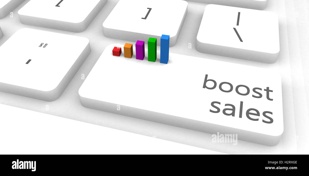 Boost Sales as a Fast and Easy Website Concept Stock Photo