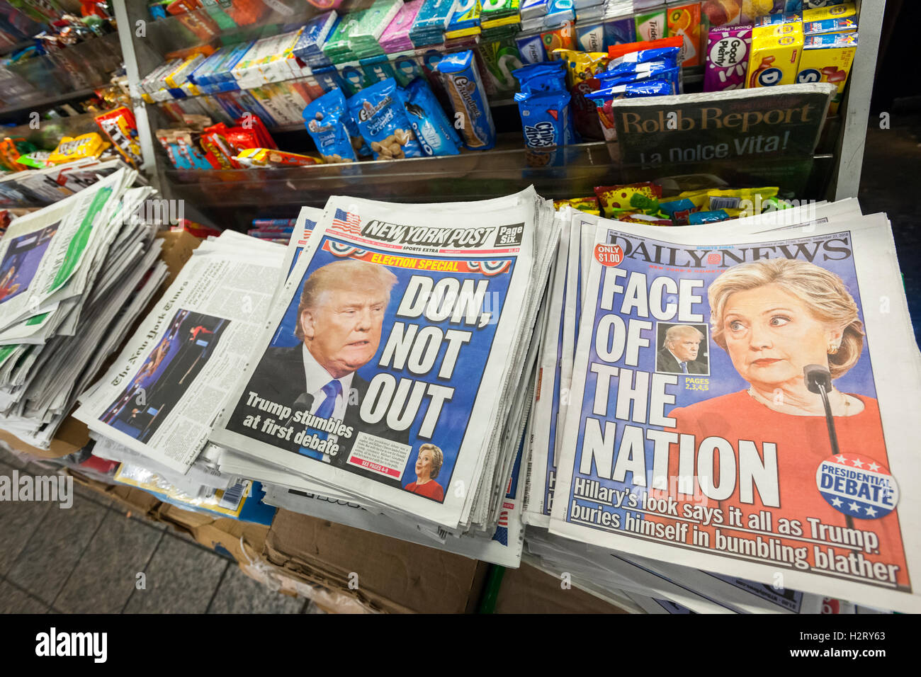 New York newspapers report on the previous day's debate between