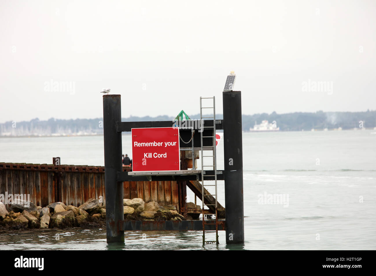 19th September 2016, Jet ski remember your kill cord sign in the