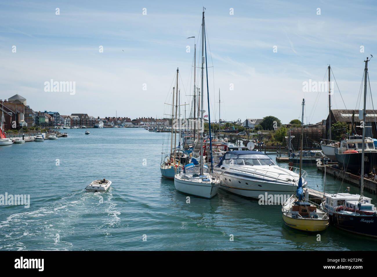 Littlehampton Harbour and Marina in Littlehampton, West Sussex, England