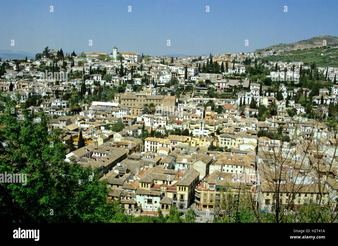 Overlooking Albayzin, Granada, Spain, Europe Stock Photo