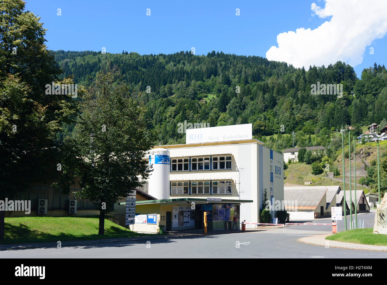 Radenthein: factory of company RHI AG (RADEX), , Kärnten, Carinthia, Austria Stock Photo