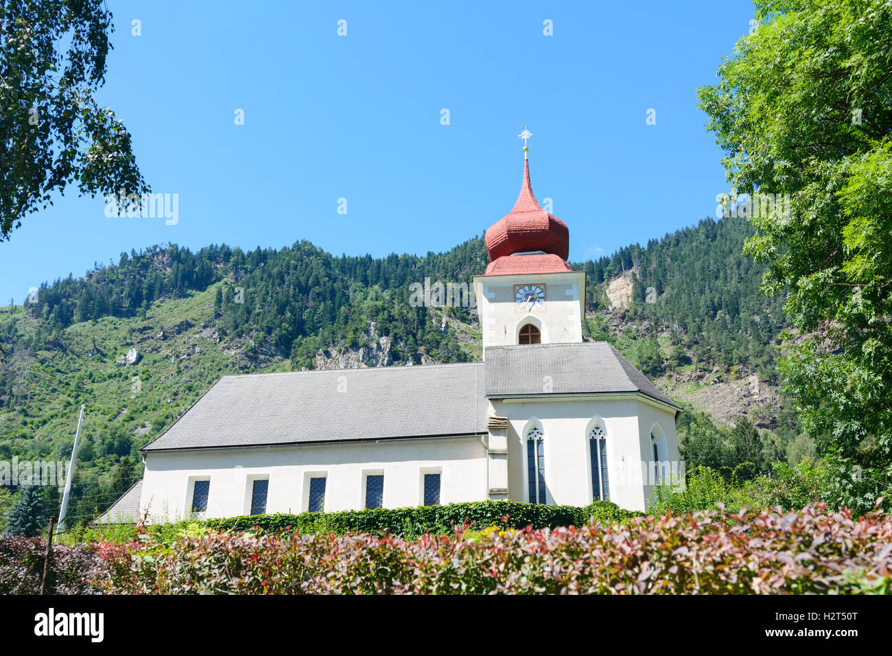 Radenthein: church in Döbriach, , Kärnten, Carinthia, Austria Stock Photo