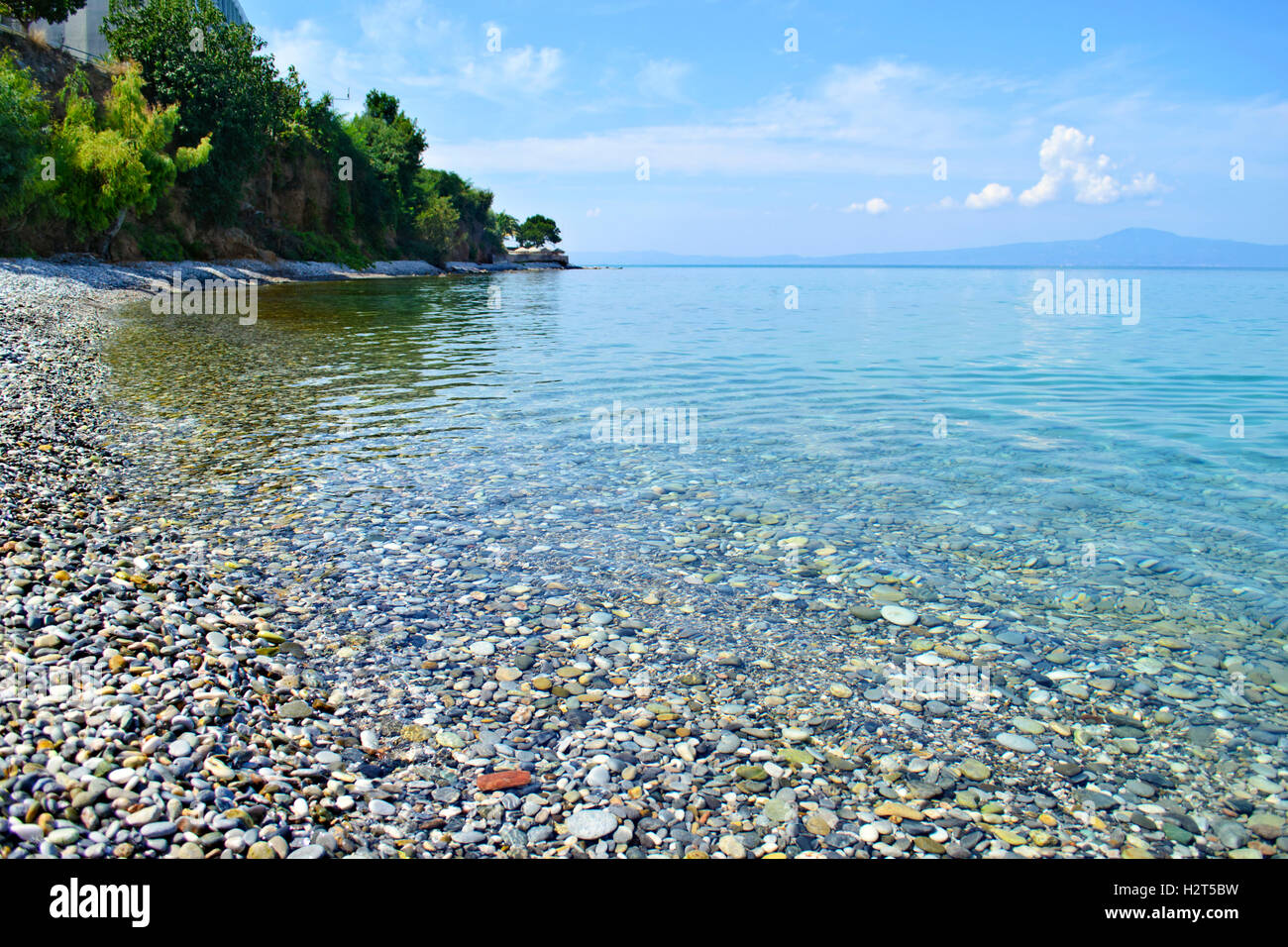 Almyros beach in Kalamata Messinia Greece Stock Photo