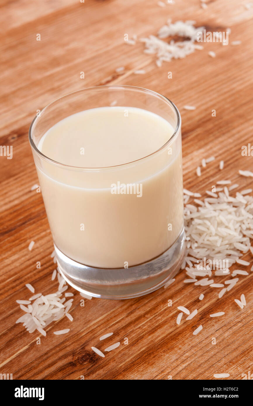 Rice milk. Stock Photo