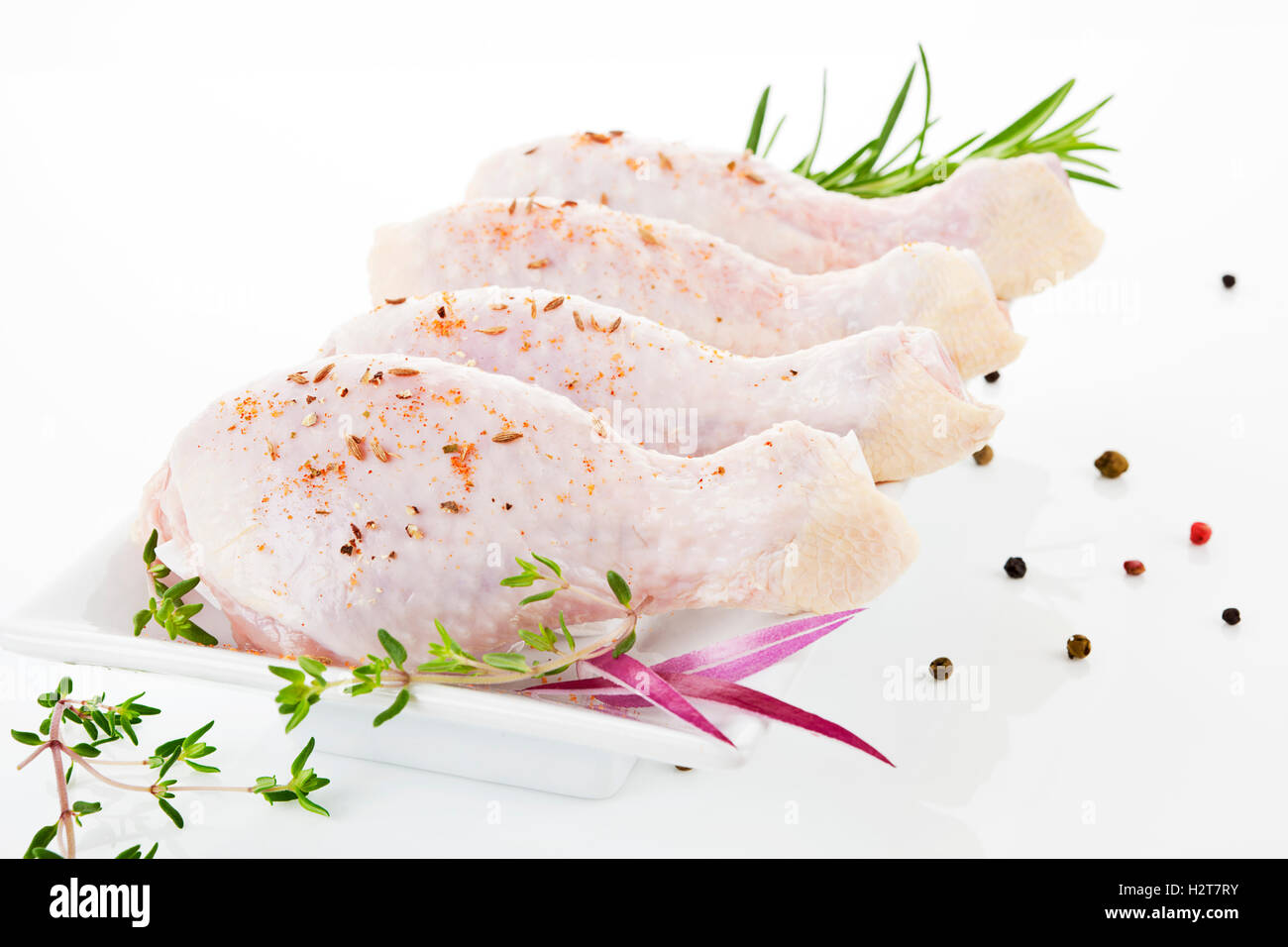 Poultry meat. Chicken legs Stock Photo Alamy
