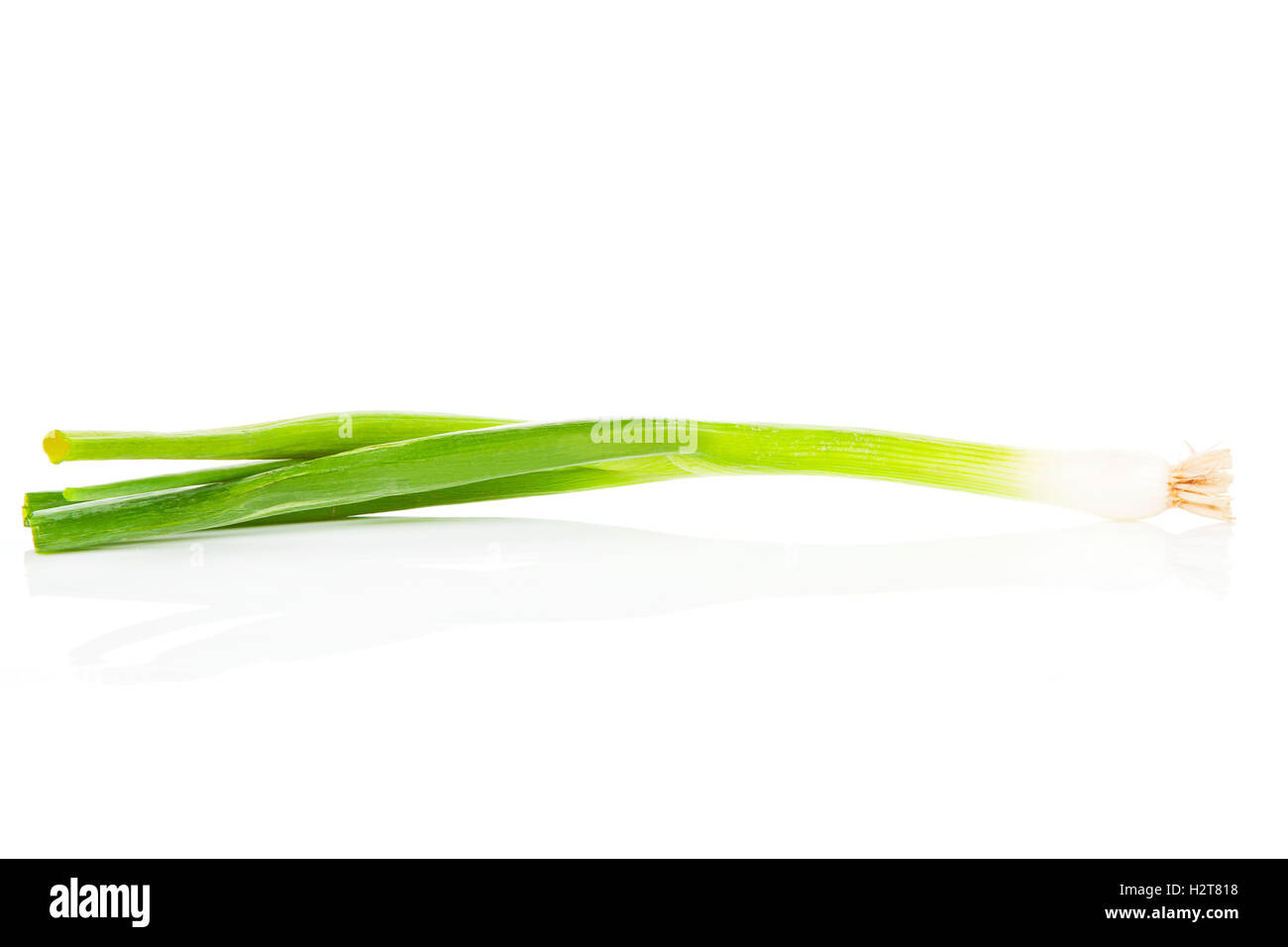 Green spring onion isolated Cut Out Stock Images & Pictures - Alamy
