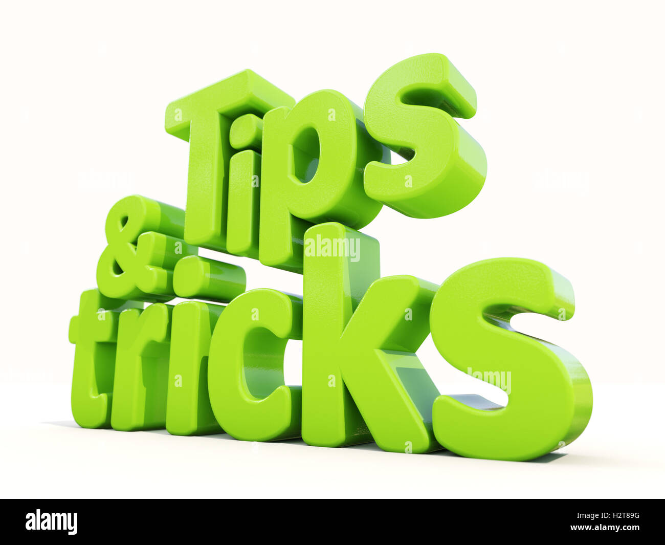 3d tips and tricks Stock Photo
