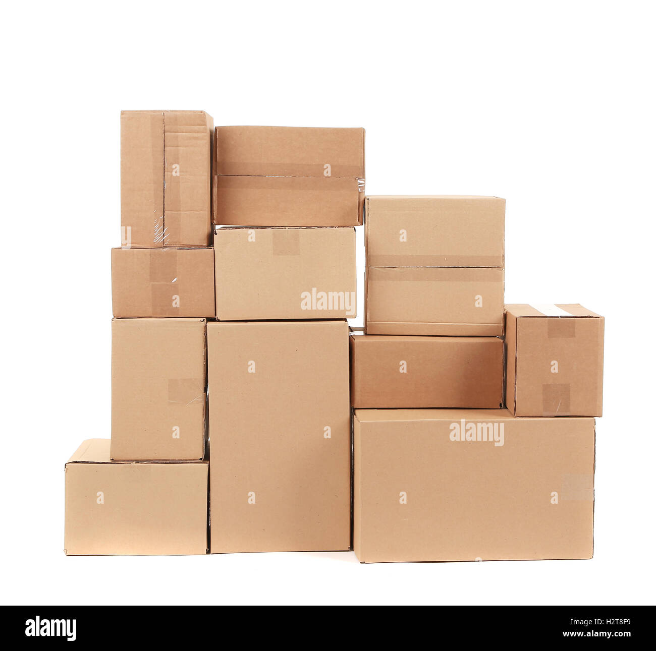 Stack of cardboard boxes Stock Photo Alamy