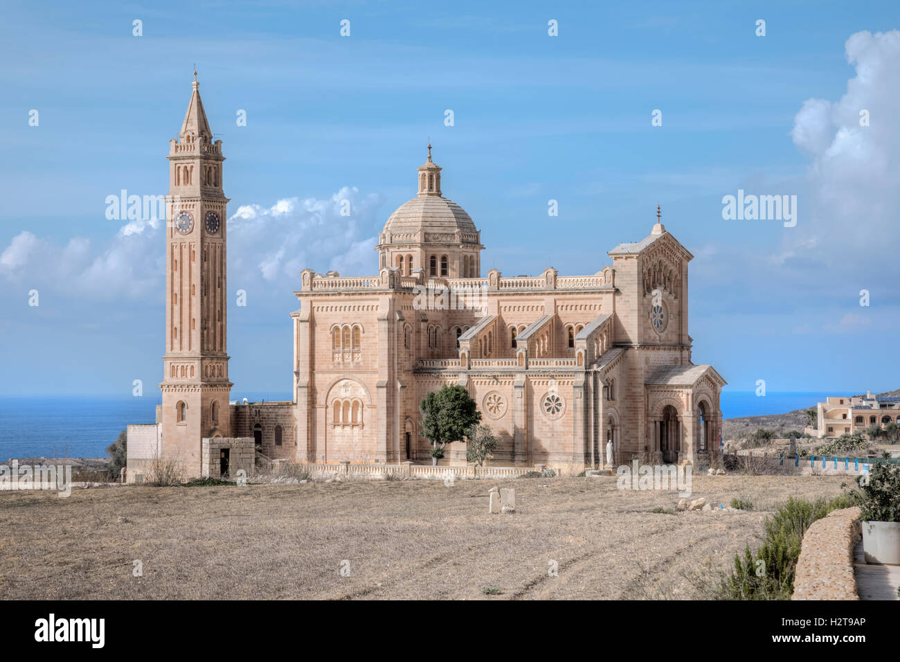 Basilica Ta Pinu, Gharb, Gozo, Malta Stock Photo
