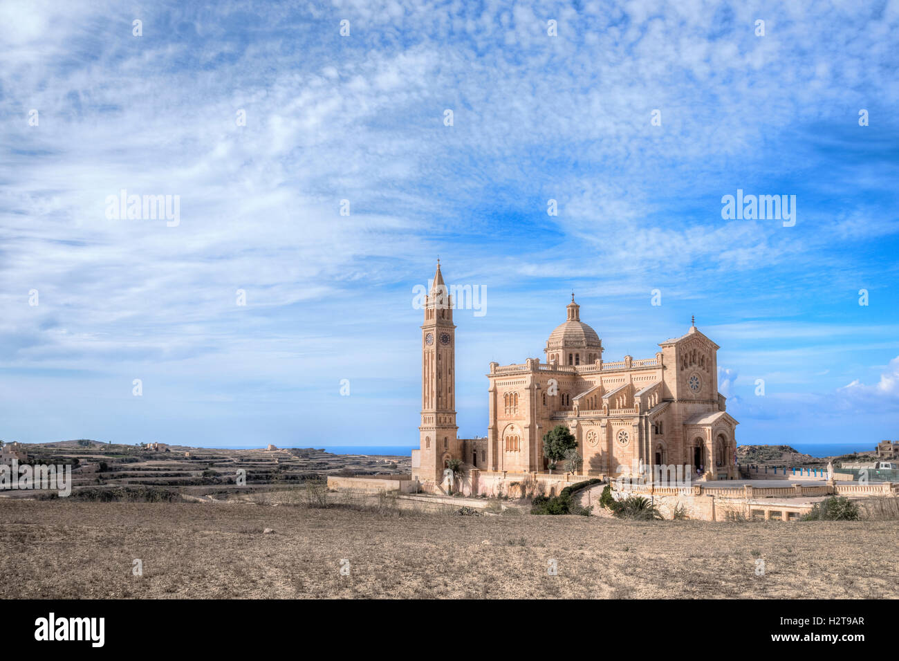 Basilica Ta Pinu, Gharb, Gozo, Malta Stock Photo