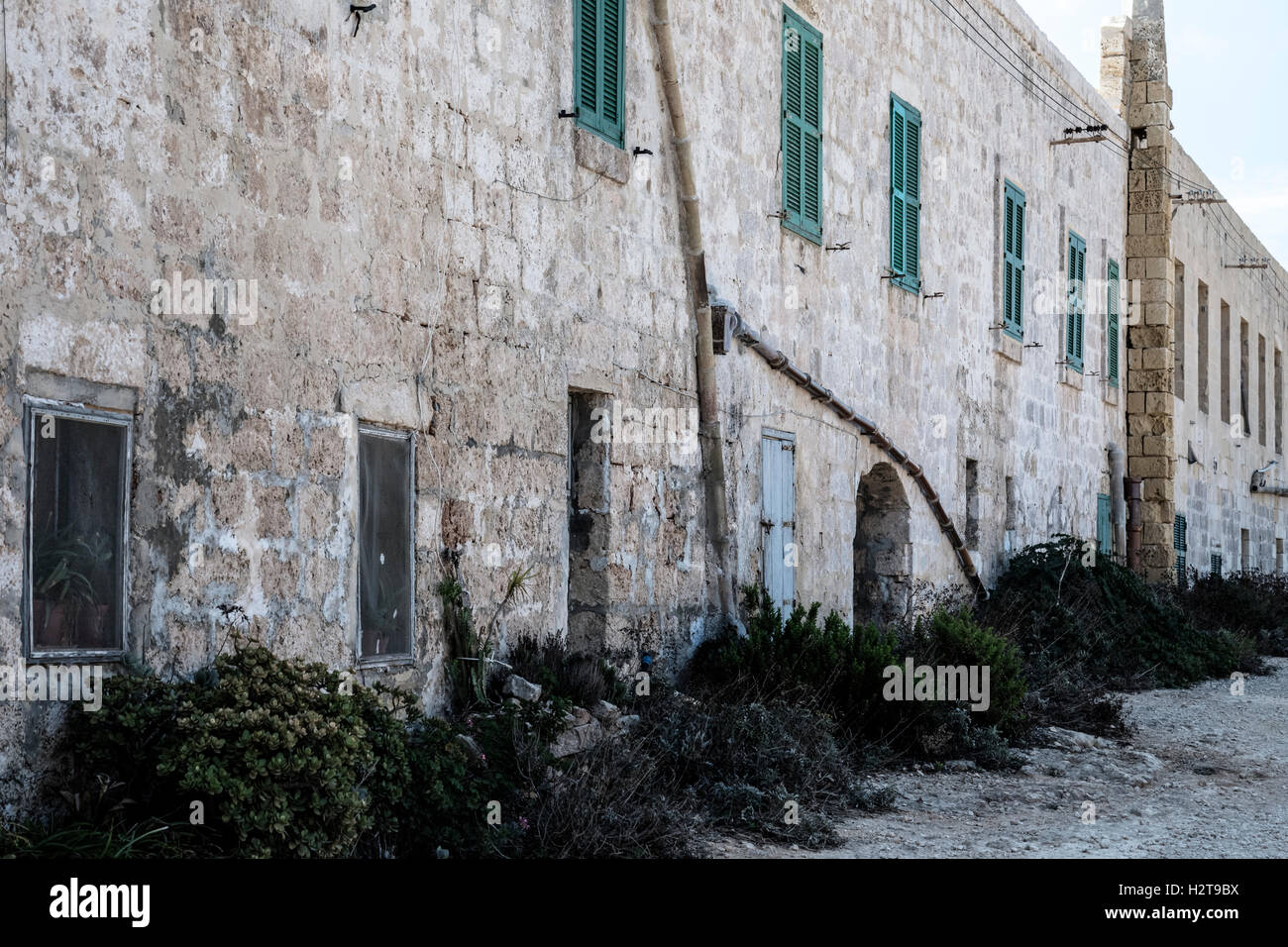 abandoned hospital on Comino, Gozo, Malta Stock Photo