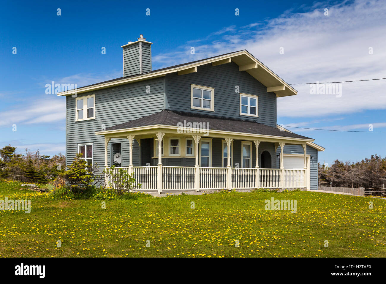 A modern home with veranda in Port au Choix, Newfoundland and Labrador