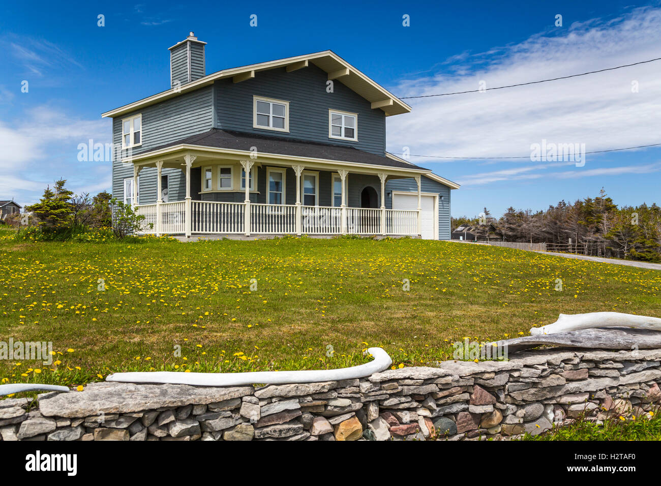 A modern home with veranda in Port au Choix, Newfoundland and Labrador