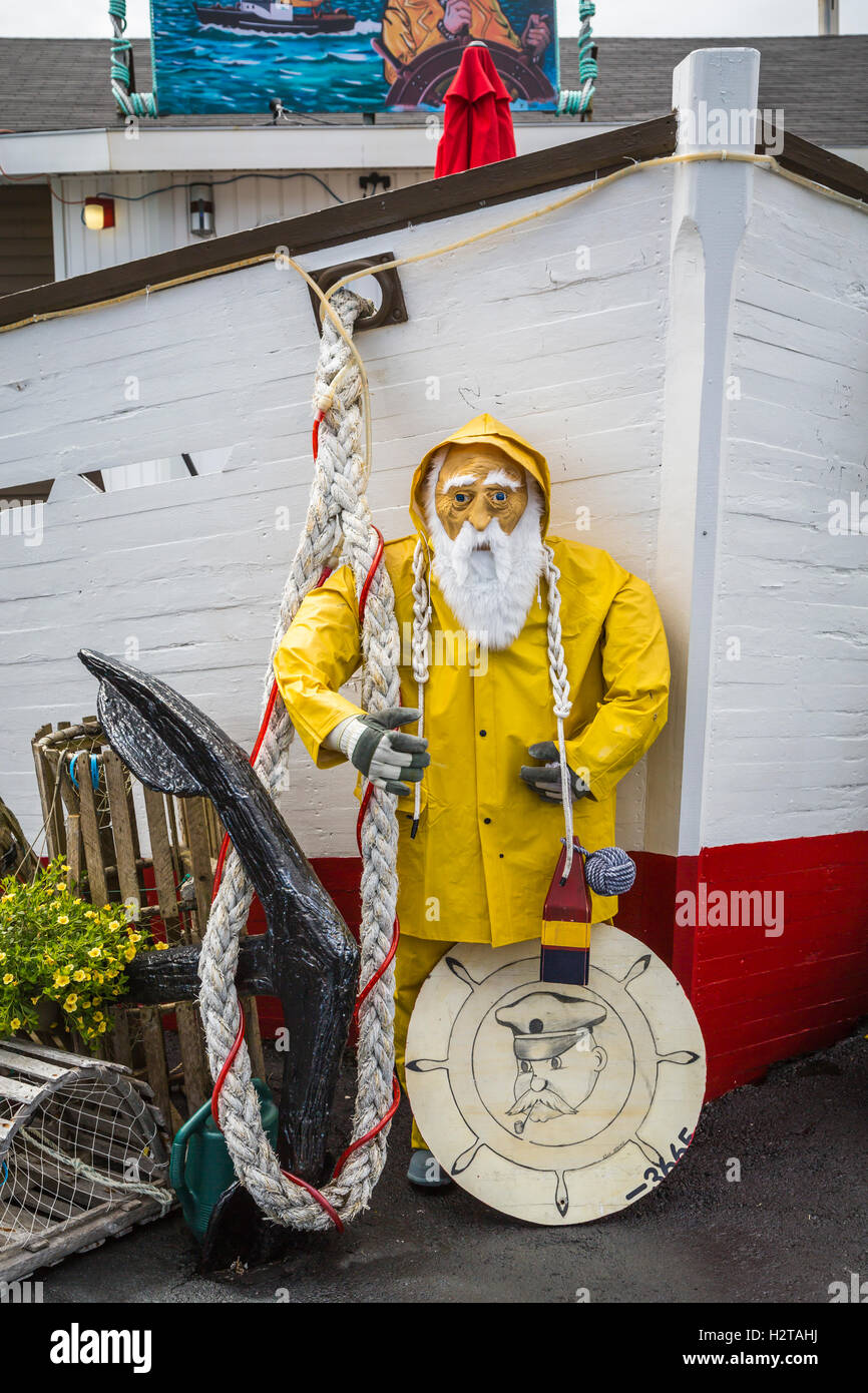 Exterior decor at the Anchor Cafe in Port au Choix, Newfoundland and