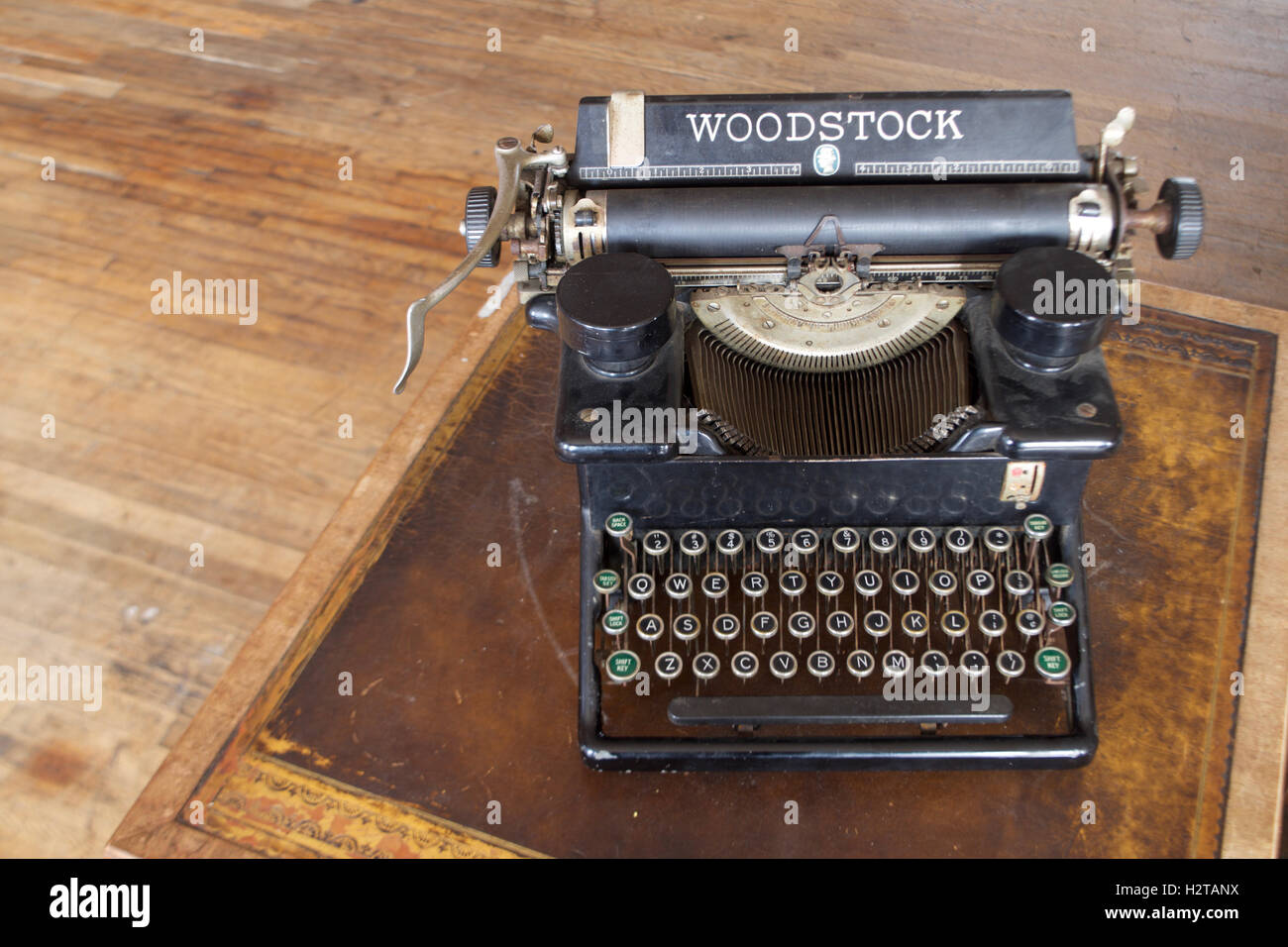 Antique Typewriter, Vintage typewriter, old typewriter Stock Photo