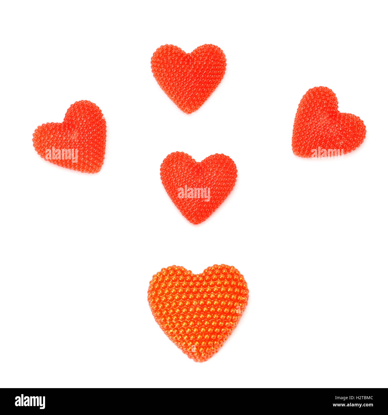 red heart isolated on white background Stock Photo - Alamy