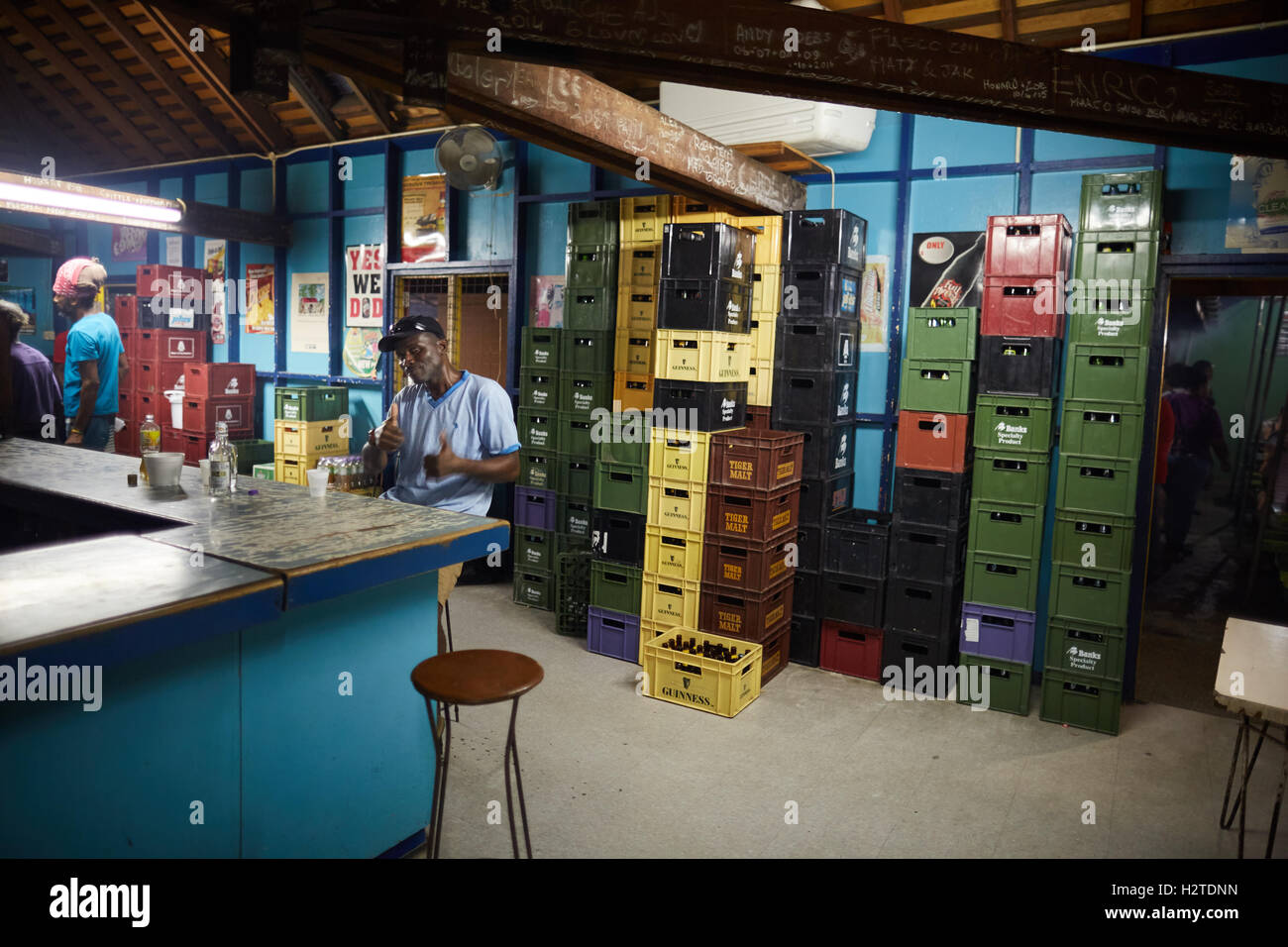 Barbados Oistins pub bar drinking locals coastal town parish Christ