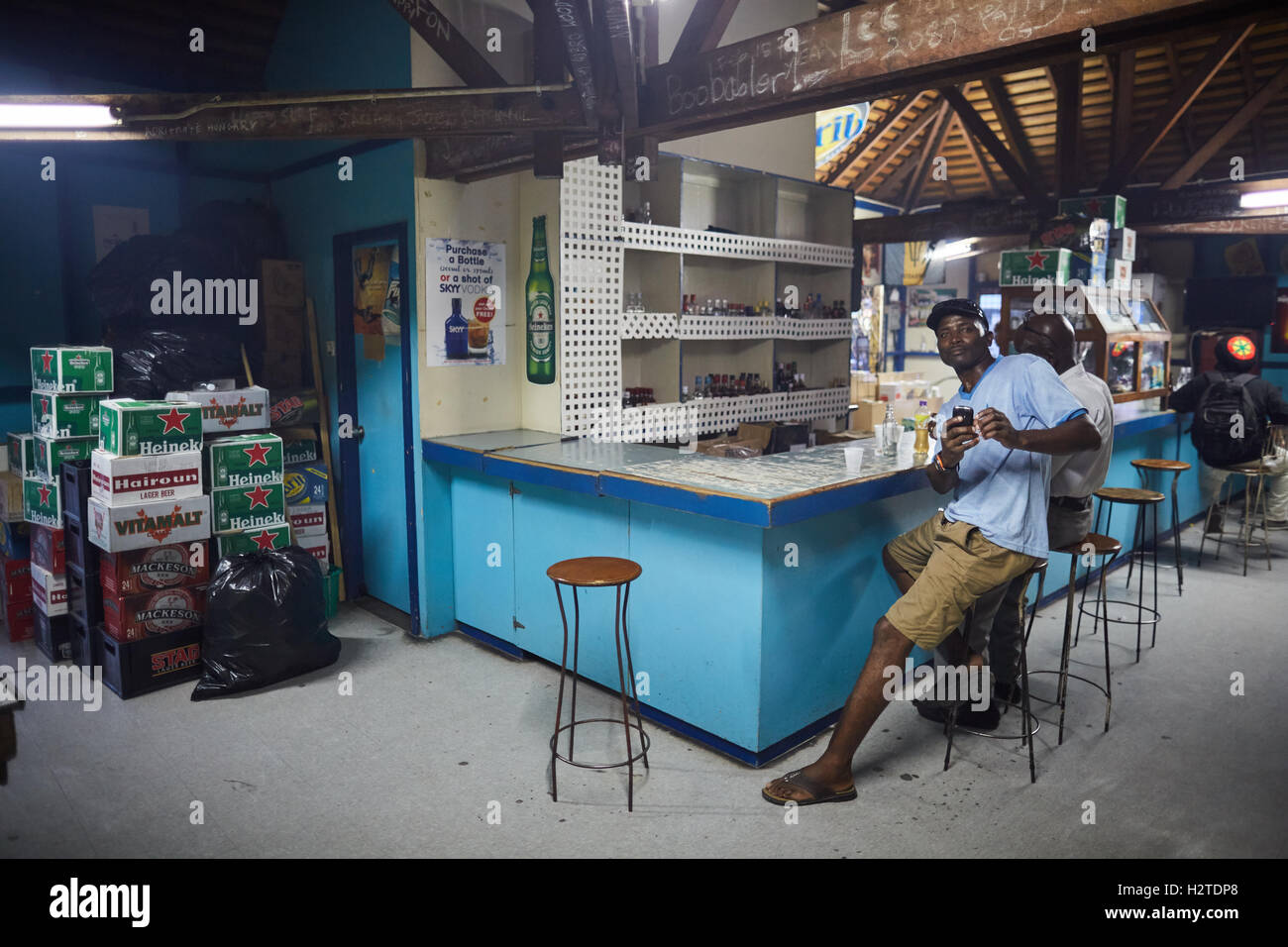 Barbados Oistins pub bar drinking locals coastal town parish Christ