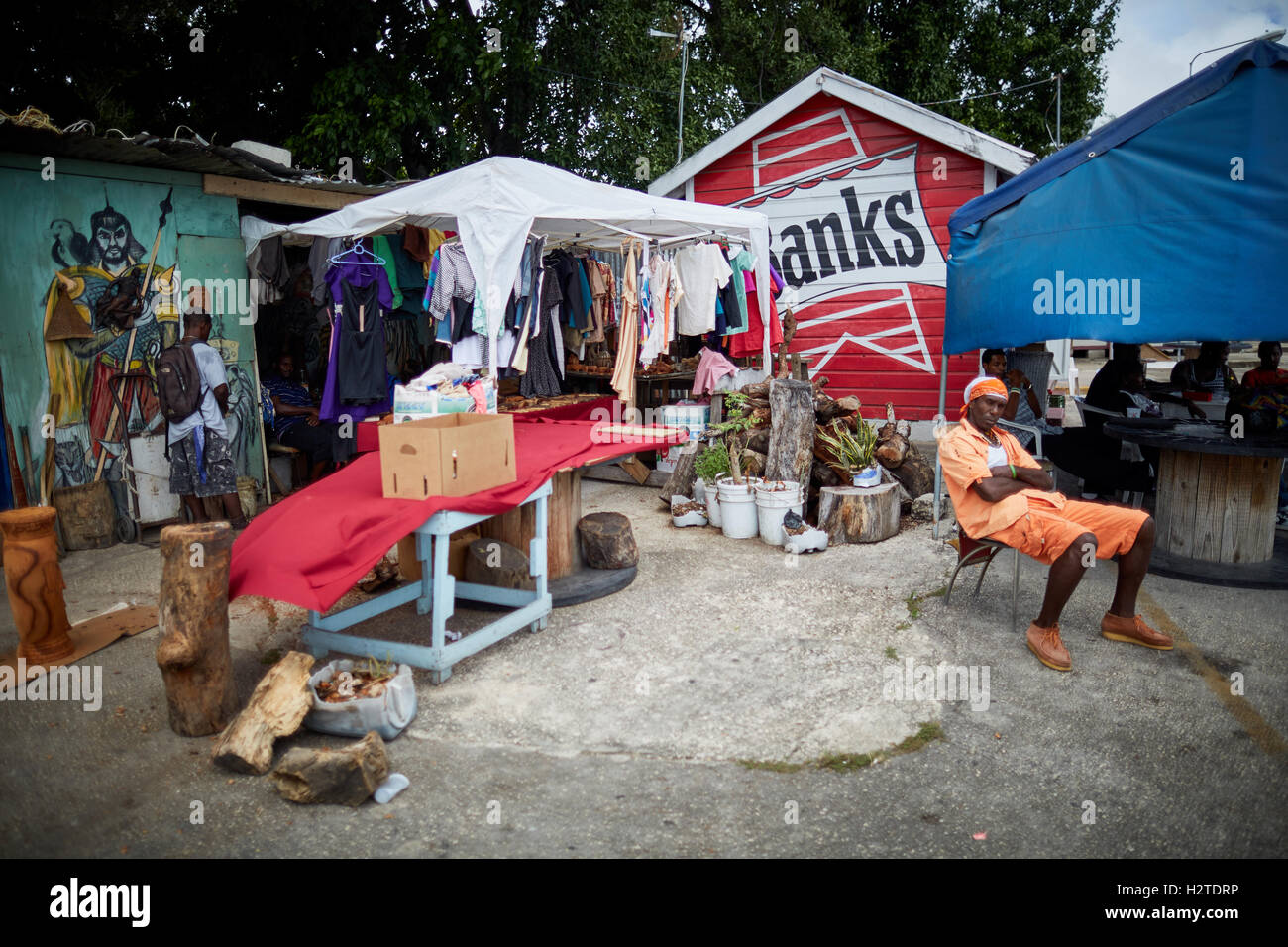 Barbados market place businesses bridgetown hires stock photography and images Alamy