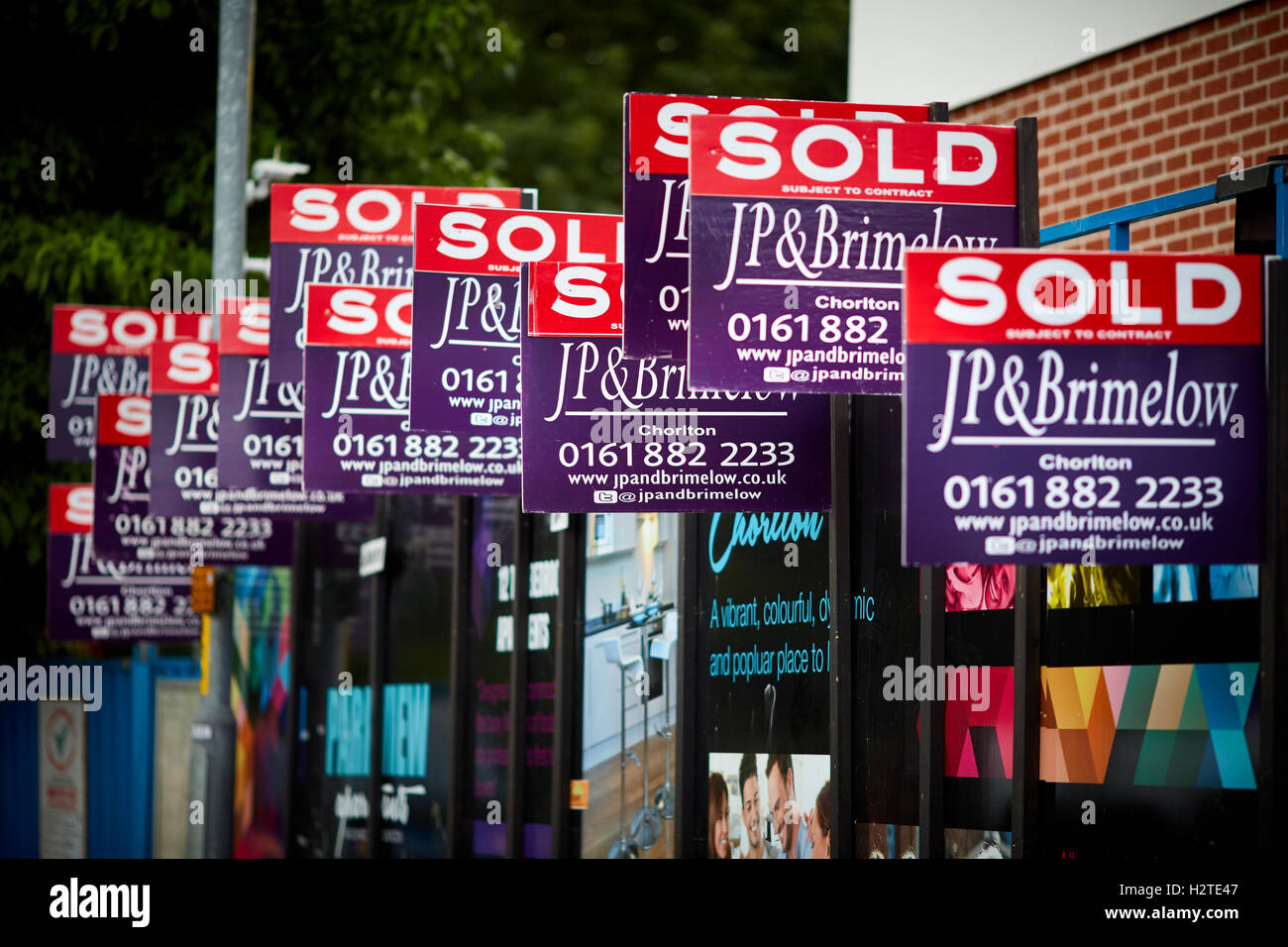 Estate agents sold signs boards sale marketing street advertisement ...