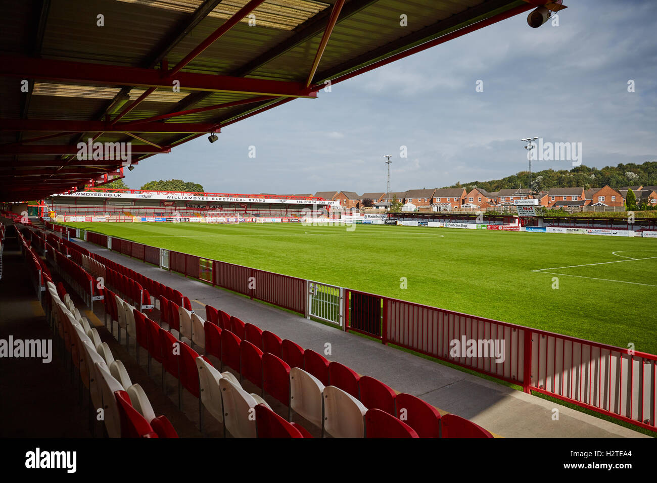 Accrington Stanley Stadium ticket office booth Lancashire stadia venue
