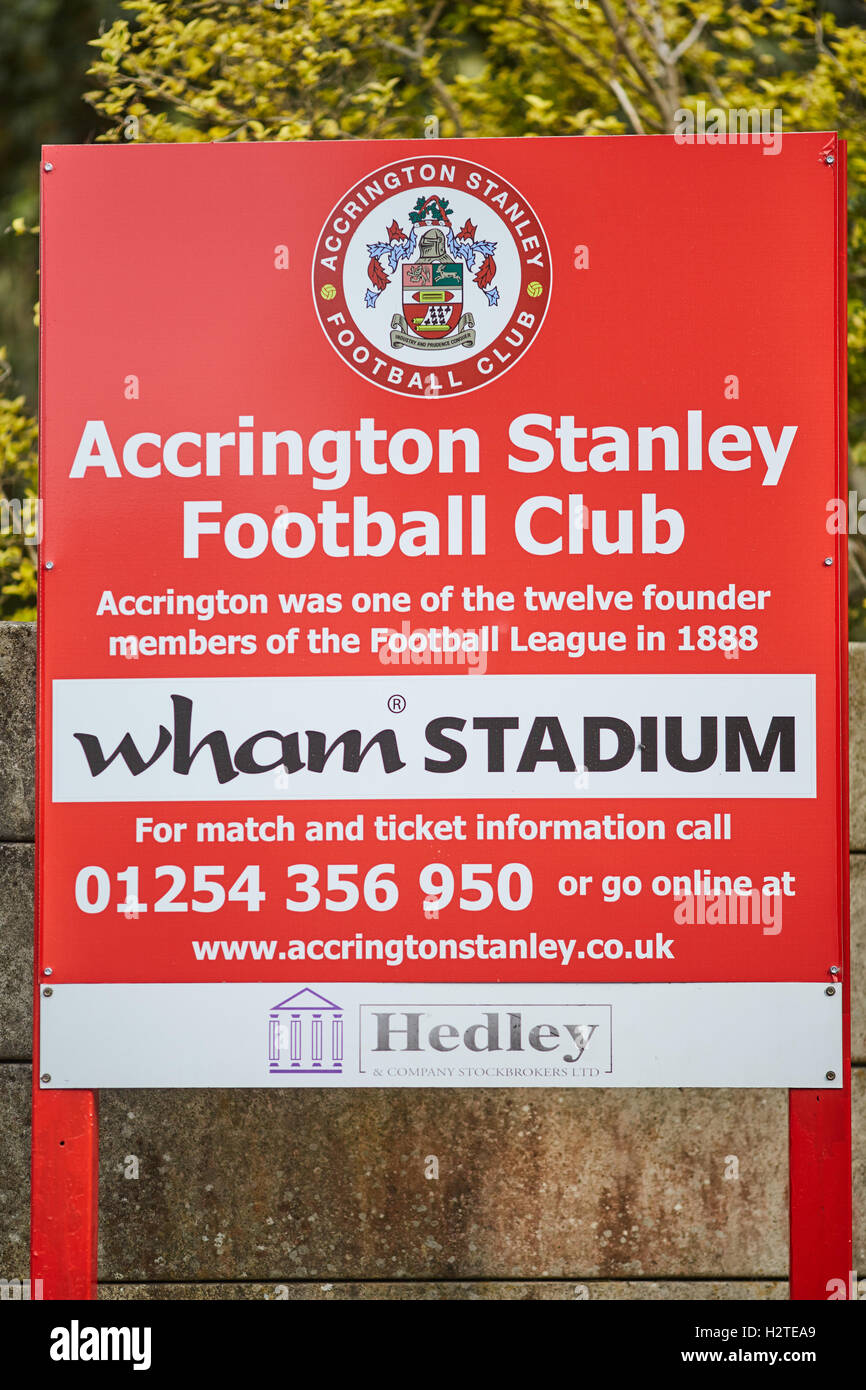 Accrington stanley and sign hires stock photography and images Alamy