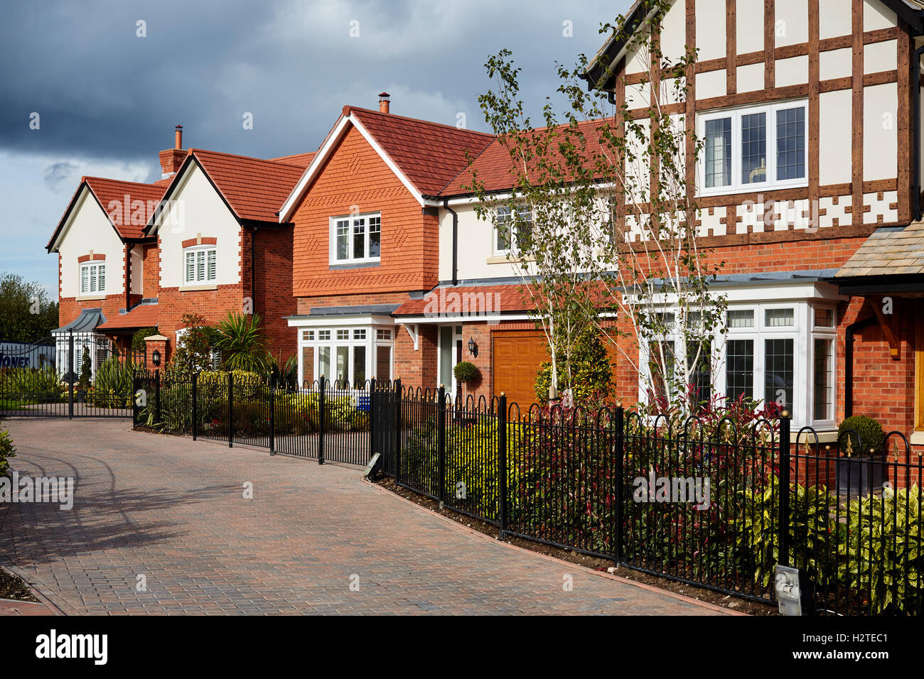Bollin Park Wilmslow homes houses    development Jones Houses homes house housing architecture  luxuriously detected family Priv Stock Photo