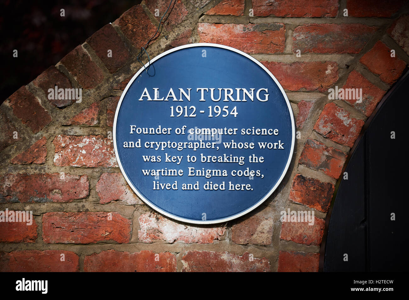 Alan Turing OBE house Wilmslow pioneering English computer scientist