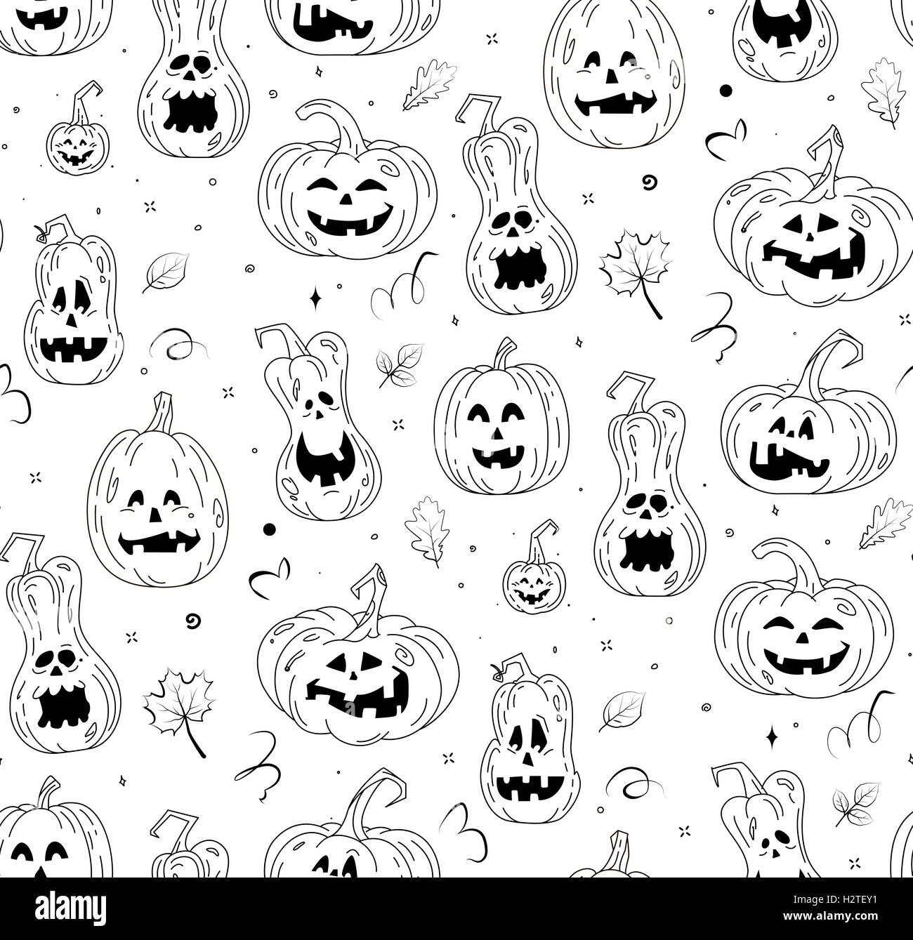 Vector seamless pattern for Halloween Stock Vector Image & Art - Alamy