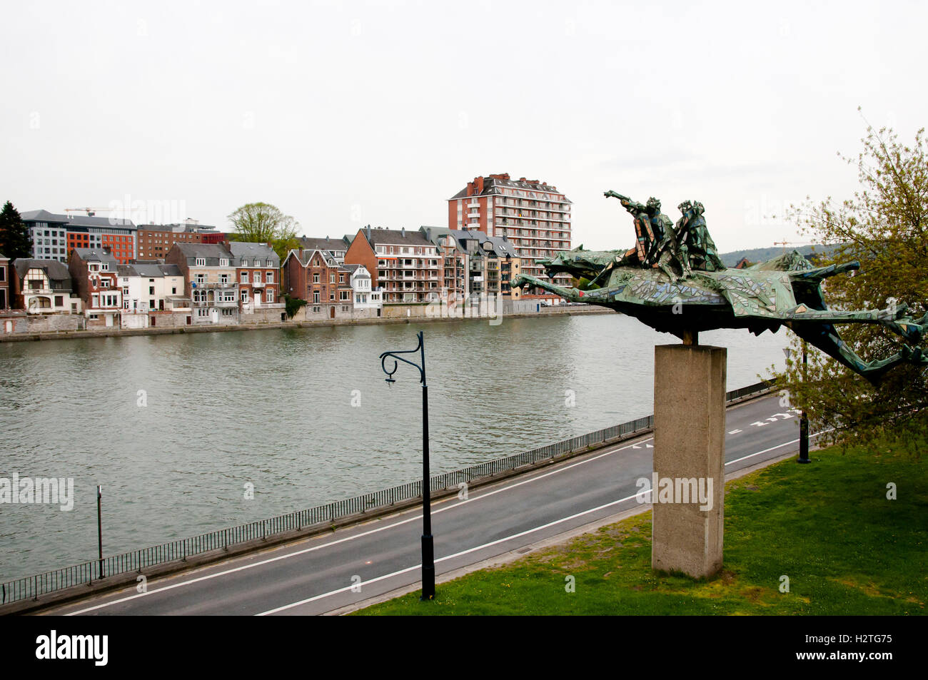 Meuse River - Namur - Belgium Stock Photo