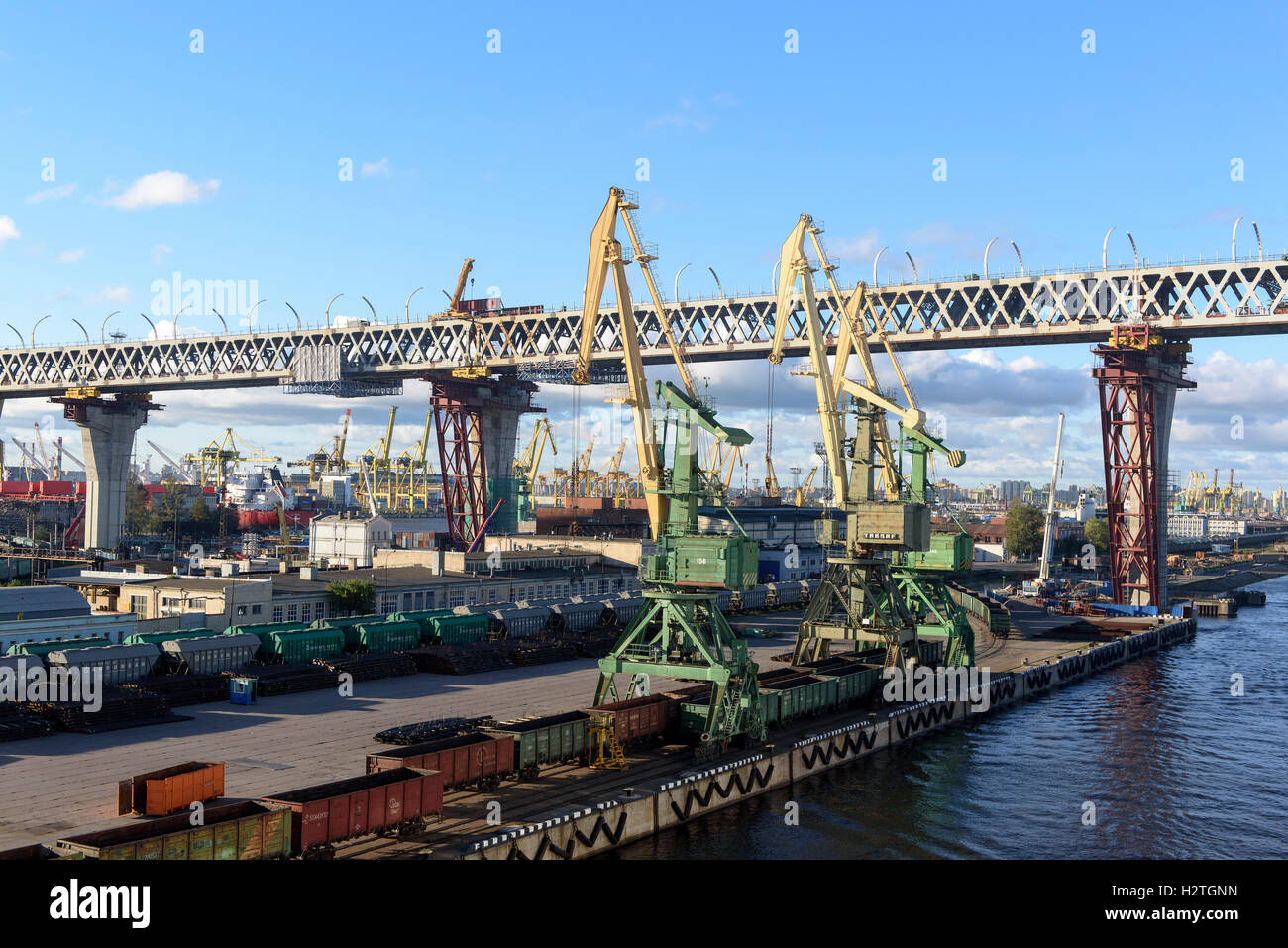 Port of St. Petersburg, Russia Stock Photo - Alamy