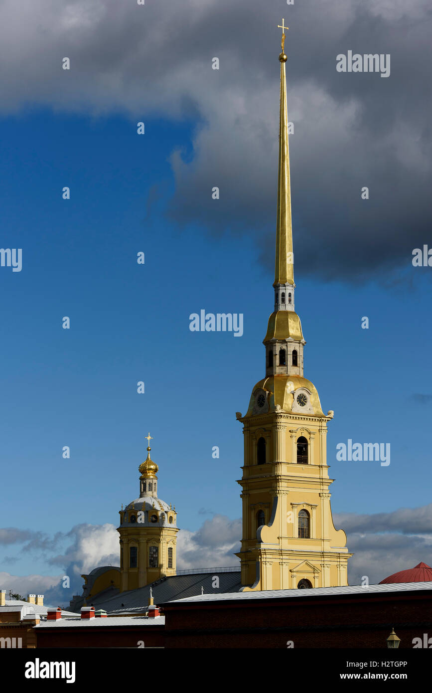 Peter and Paul church on Hare-Island, St. Petersburg, Russia, UNESCO-world heritage Stock Photo
