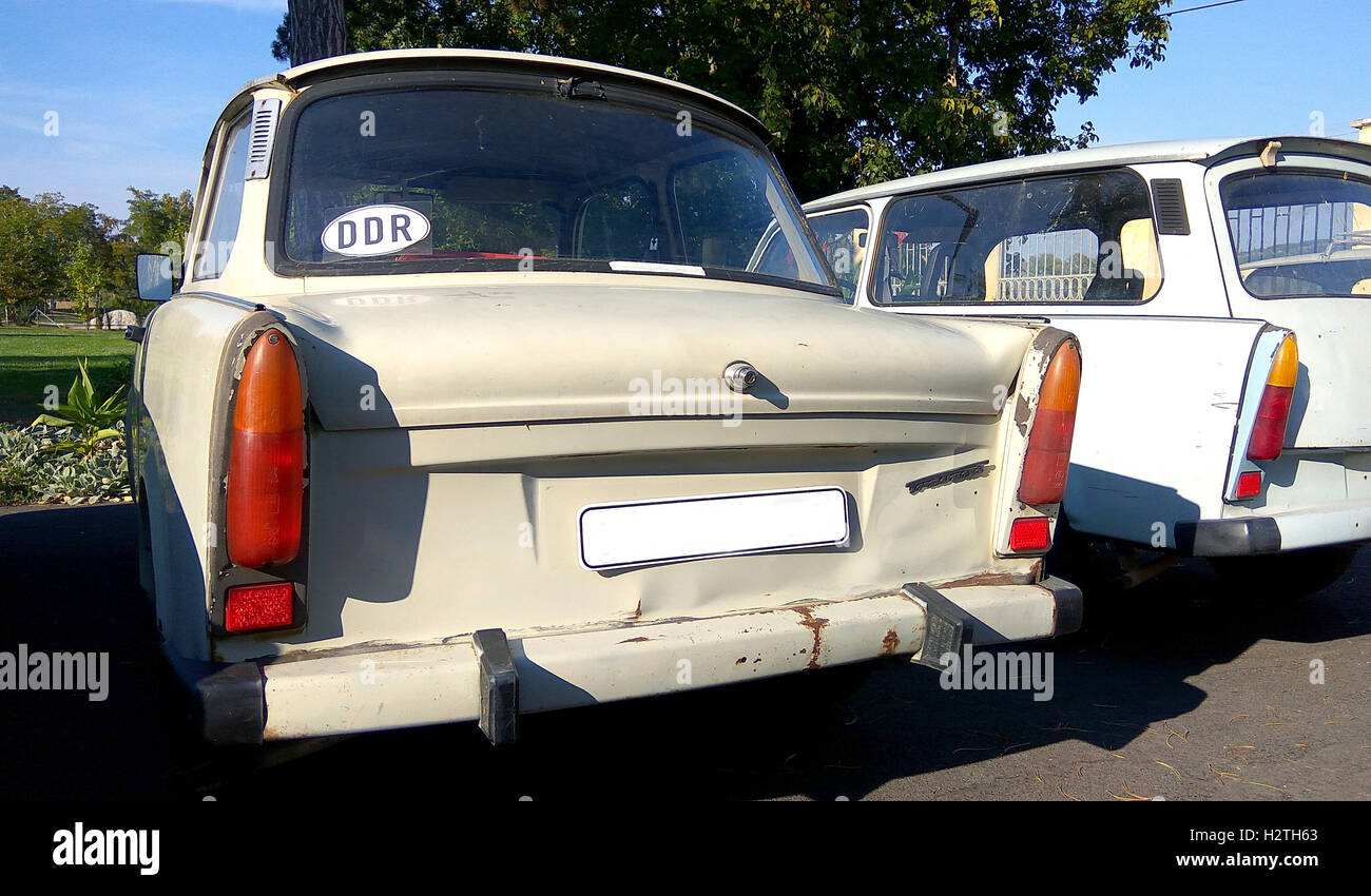 BALATON HUNGARY AUG 12 2016 Retro Trabant car at 2016 Retro Auto
