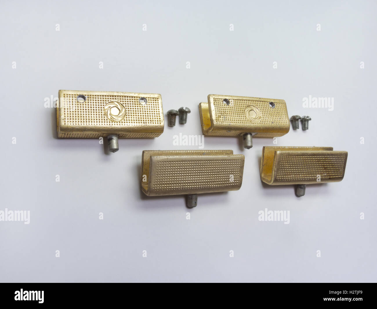 The glass door pivot hinge from sideboard. Elegant vintage, textured