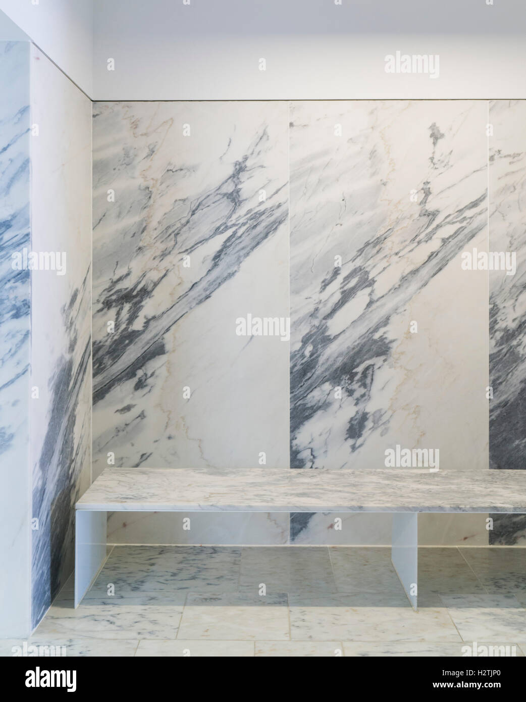 Marble Bench Stock Photo