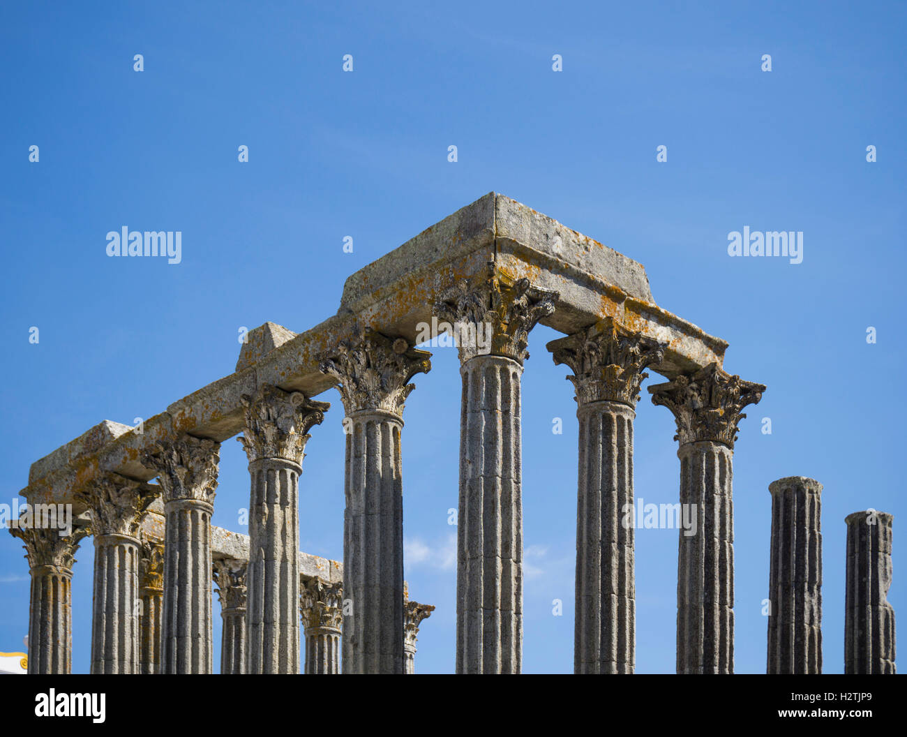 Evora Roman Ruins Stock Photo