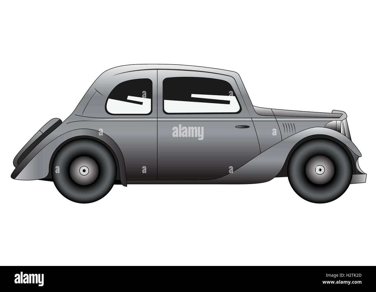 Vintage model of car Stock Vector