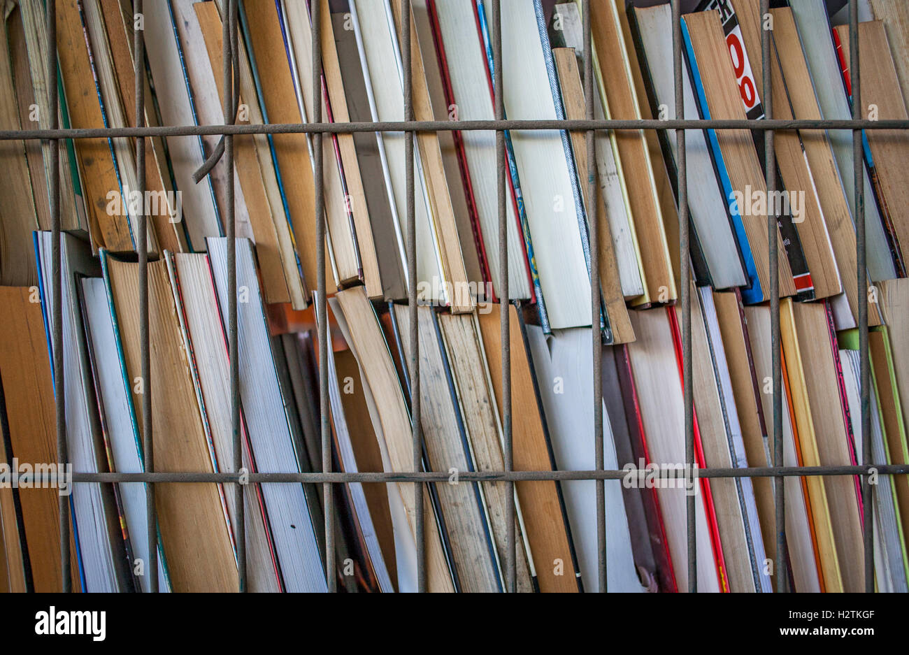 books storage to recycle,recycling center Stock Photo - Alamy