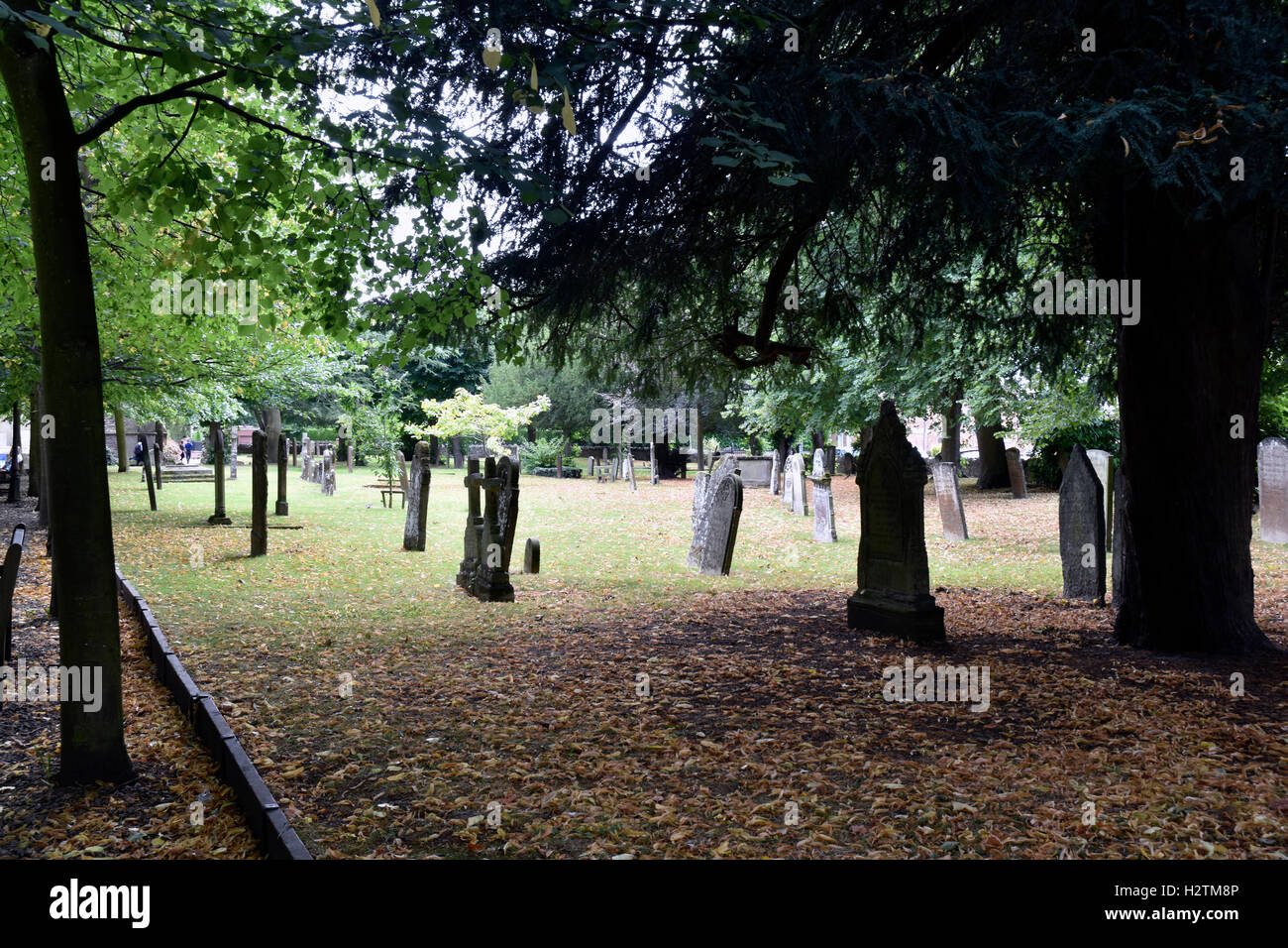 cemetery of the Holy Trinity Church in Stratford upon Avon Stock Photo