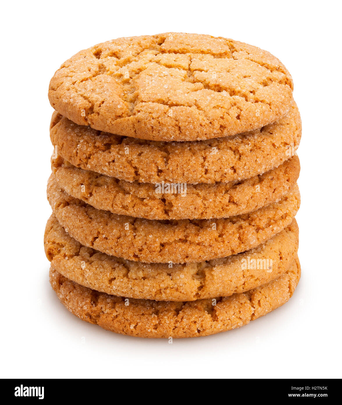 oat cookies isolated Stock Photo