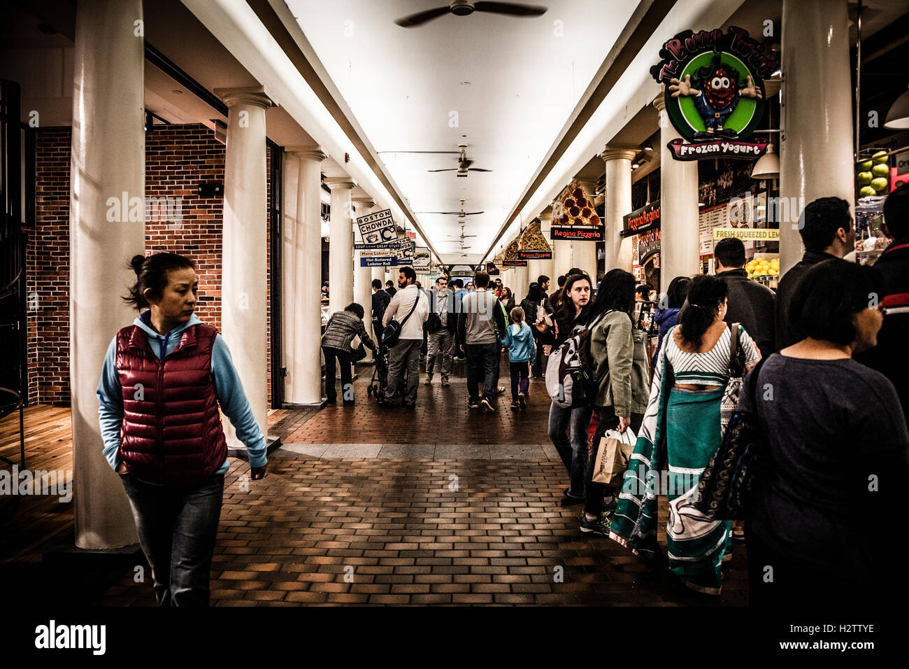 Inside Quincy Market, Boston Stock Photo 122248322 Alamy