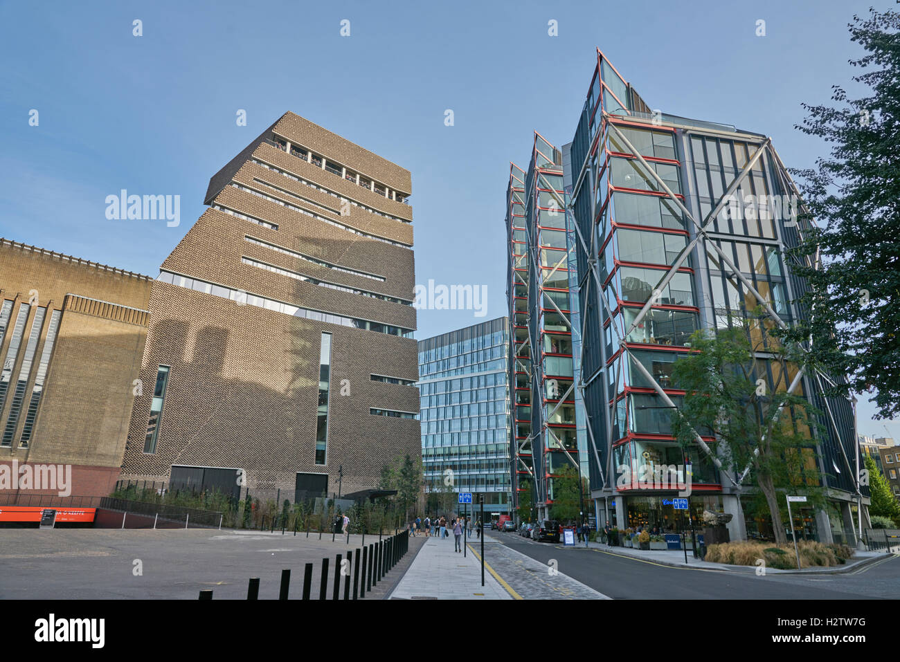 The switch house,  Tate Modern.  Neo apartments bankside. Stock Photo