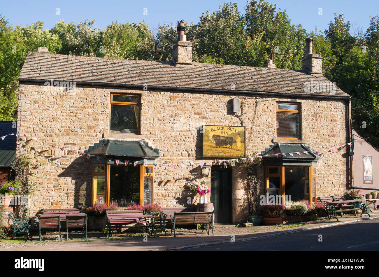 The Black Bull Inn, Frosterley, Weardale, Co. Durham, England, UK Stock Photo