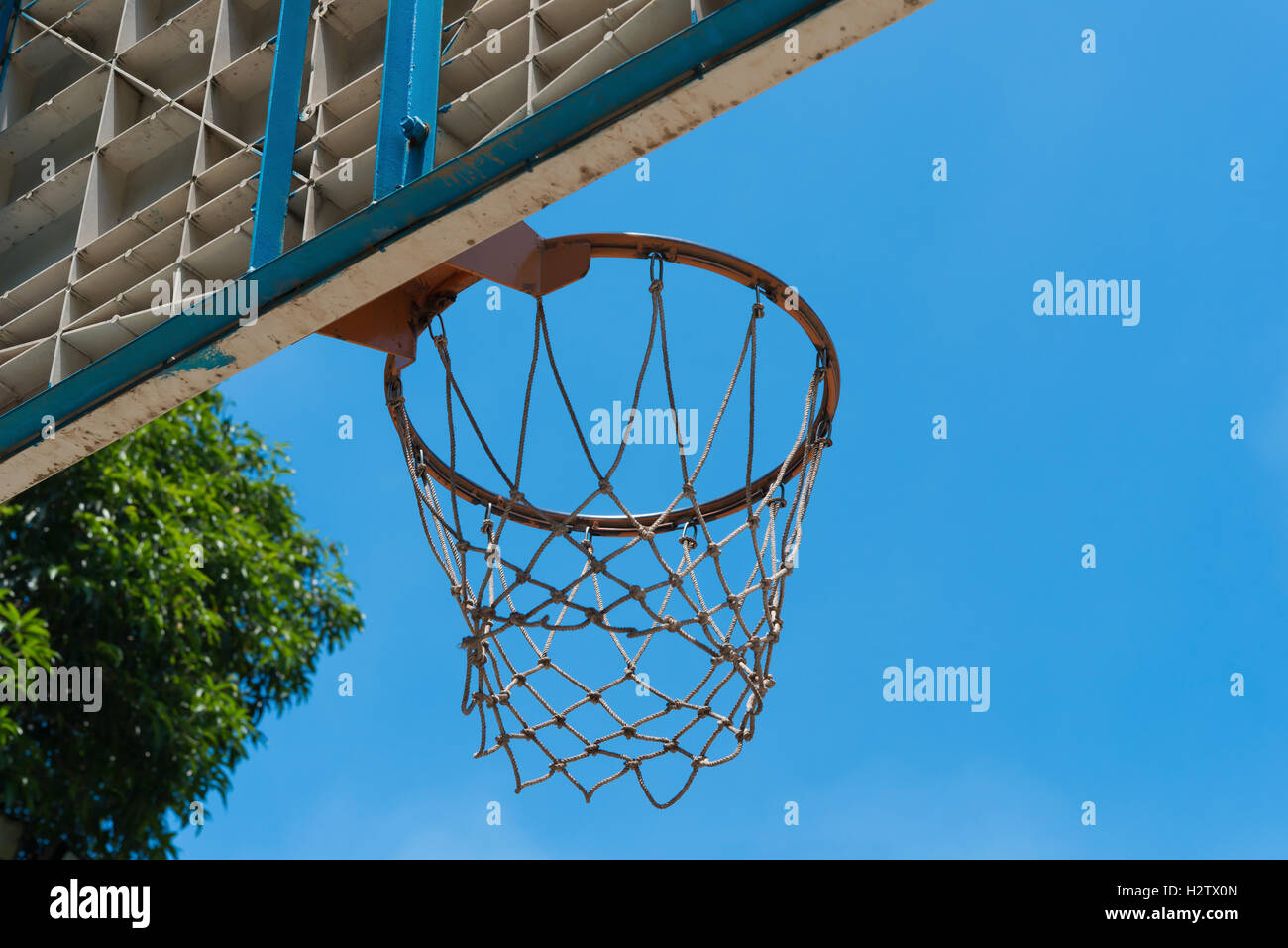 basketball hoop and board in outdoor Stock Photo Alamy