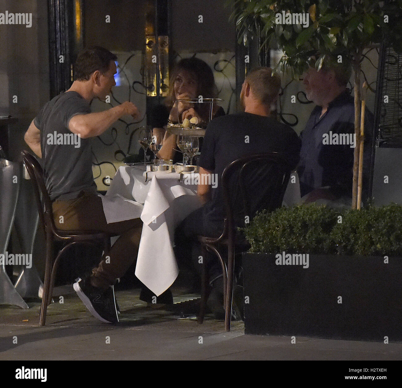 Scott Fishbender Michael Fassbender enjoys dinner at Scott's restaurant in Mayfair with ...